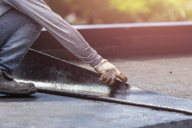 Professional Basement Waterproofing technician working in Grand Marsh, WI